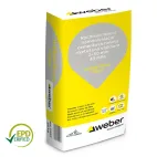 nivelační  hmota WEBER. floor FIBER- samonivelační hmota S VLÁKNEM 2-50mm, 40MPa, 25kg